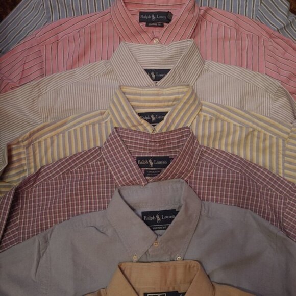 POLO BY RALPH LAUREN MENS BUTTON DOWN SHIRTS MYSTERY BOX 4 FOR $50 - GREAT DEAL - Picture 2 of 2